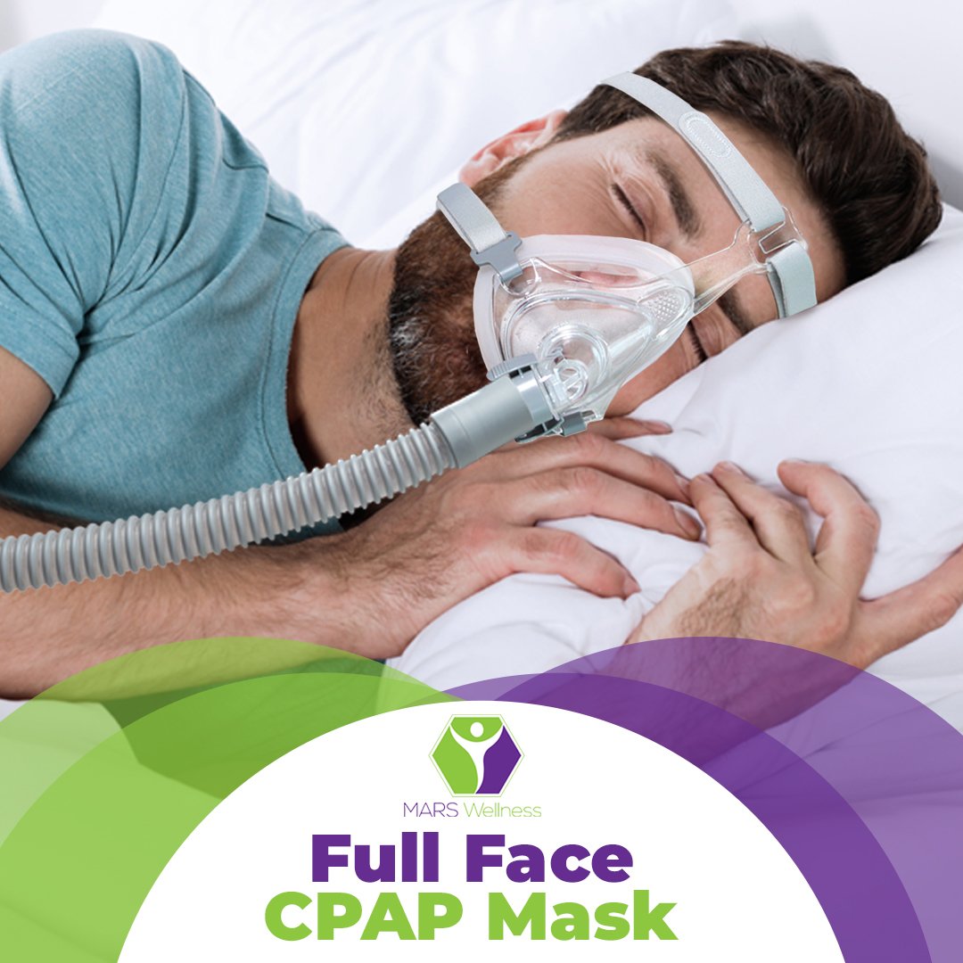 Premium Full Face CPAP Mask - Quick Release Tube Connector for Easy Removal - Enhanced Comfort and Easy Maintenance
