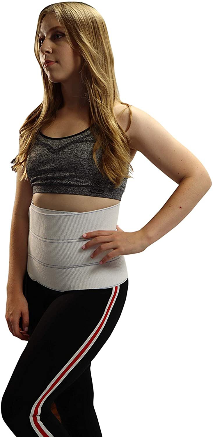 BraceAbility 2XL Plus Size Bariatric Abdominal Stomach Binder  Obesity  Girdle Belt for Big Men & Women with a Large Belly Post Surgery Tummy &  Waist Compression Wrap (42-62 Body Circumference) 2XL 12