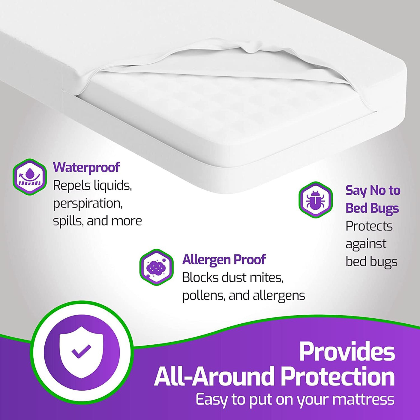 Cotton Mattress Encasement - Ultimate Waterproof Protection and Zipper –  Mars Med Supply