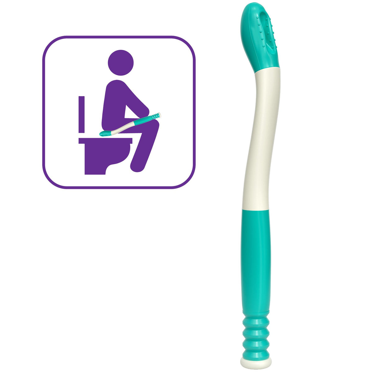 Mars Wellness Self Wipe Assist Bottom Wiping Toilet Aid Wiping Wand - Long Reach Comfort Wipe Extender - Daily Living Aid for The Disabled