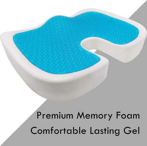 Carex Memory Foam Coccyx Seat Cushion - Tailbone Pain Relief