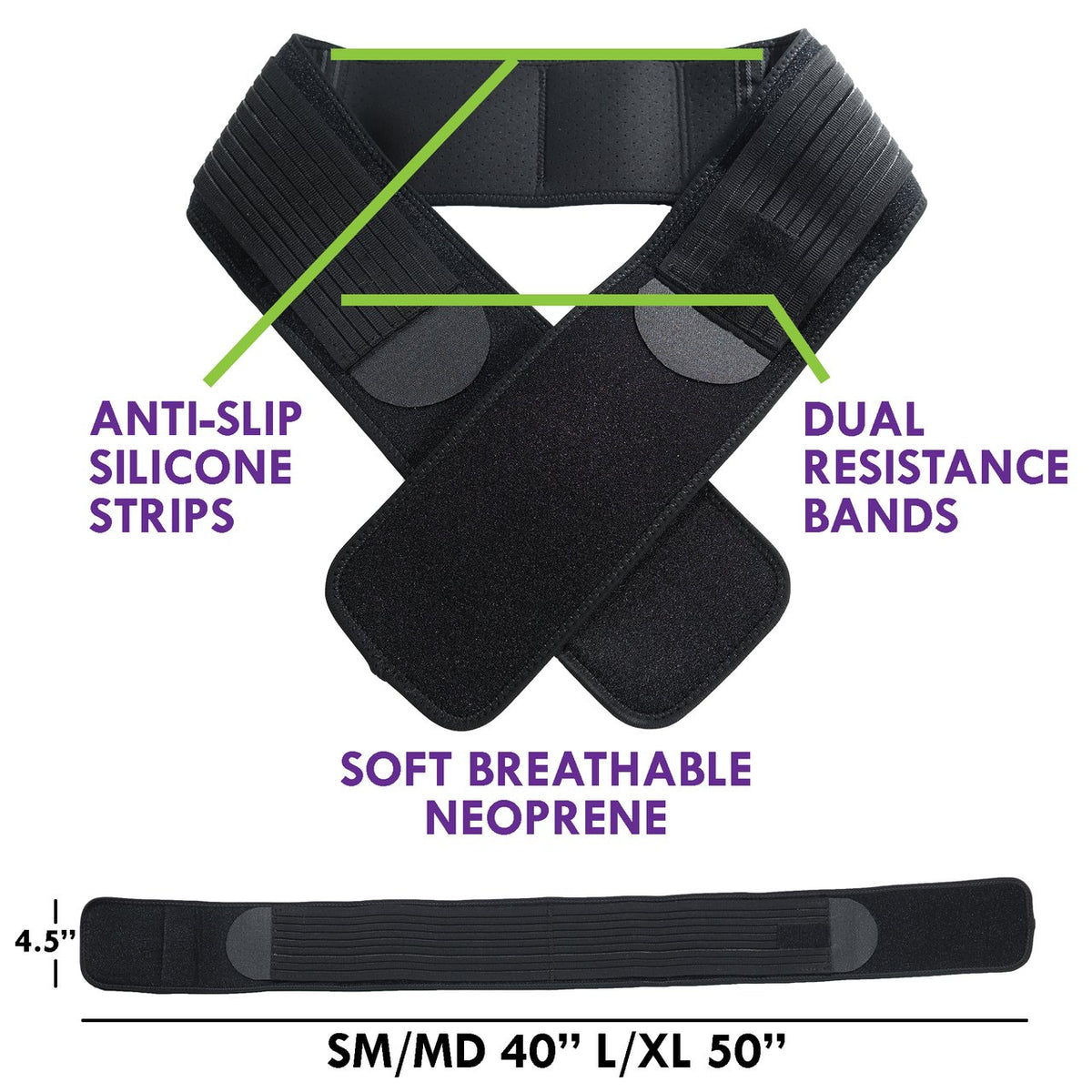 Sacroiliac Support SI Loc Hip Belt for Men and Women Lumbar Lower Back Joint Pelvic Posture Support