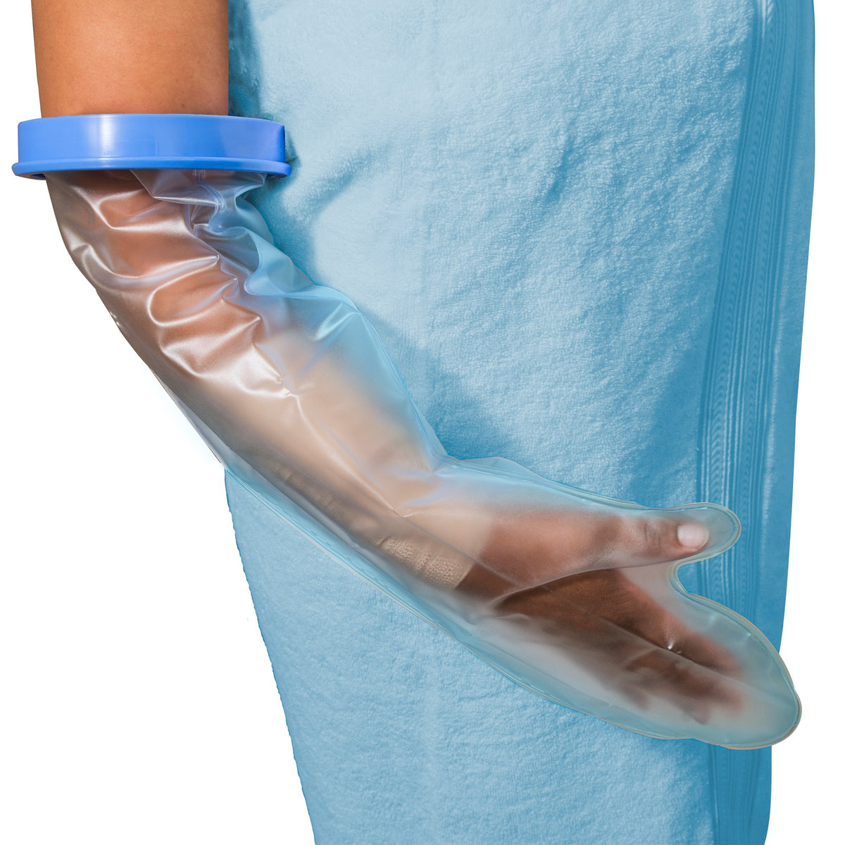 Mars Wellness Adult Cast Protector Shower Covers - Watertight Waterproof Ring Seal - Wound Cover Protector - Reusable Cast and Boot Cover - Full Leg - Mars Med Supply
