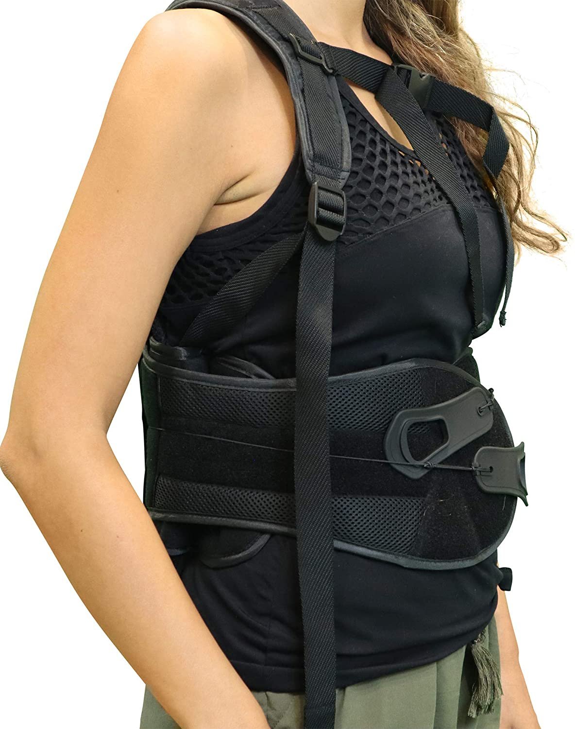 Brace Align TLSO Thoracic Medical Back Brace L0456 L0457 - Back Support and  Back Pain Relief for Fractures Post Op Herniated Disc DDD and Spinal Trauma  Mild Scoliosis Kyphosis Osteoporosis Black Universal