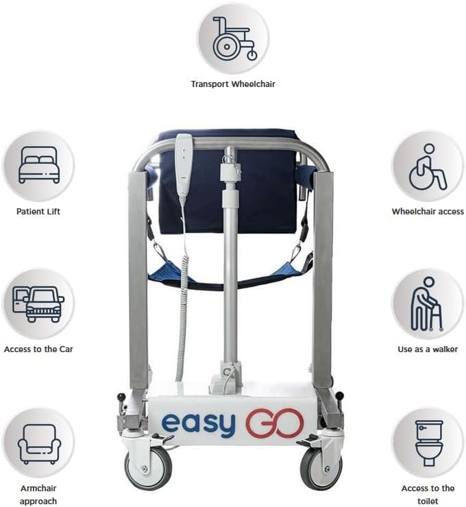 Easy Go Electric Patient Lift for Home - Sit-to-Stand Mobility Aid