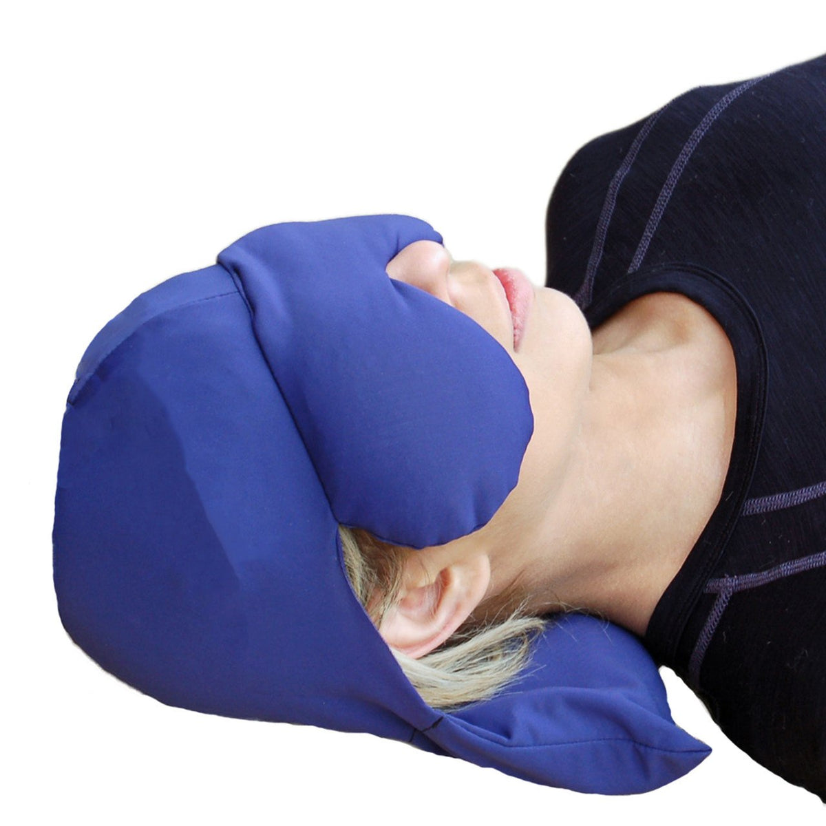 Sinus Pressure & Migraine Headache Relief Cap and Eye Wrap - Deep Penetrating Herbal Ice hat for Hot or Cold Sinus Pain Relief - Mars Med Supply