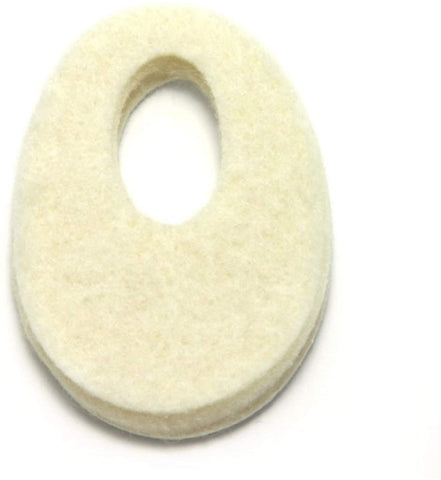 Oval Shaped Felt Callus Protective Pads - Adhesive Foot Pads That Surround Calluses from Rubbing On Shoes - 1/8" - Mars Med Supply