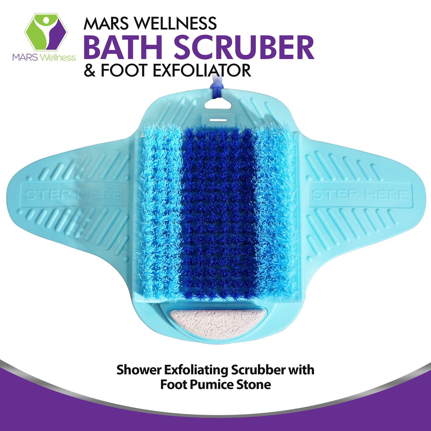 Shower Foot Scrubber Massager Cleaner Spa Exfoliating Washer Wash
